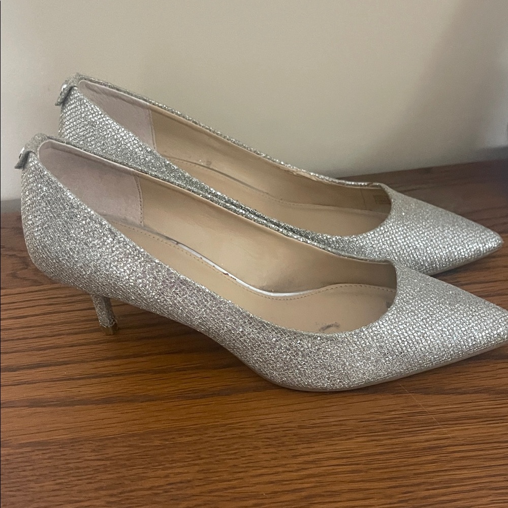 MICHAEL Michael Kors Glittering Silver Heels